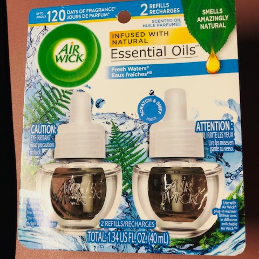 Air Wick Plug-In Air Freshener Scented Oil Warmer Starter Kit - Fresh Waters